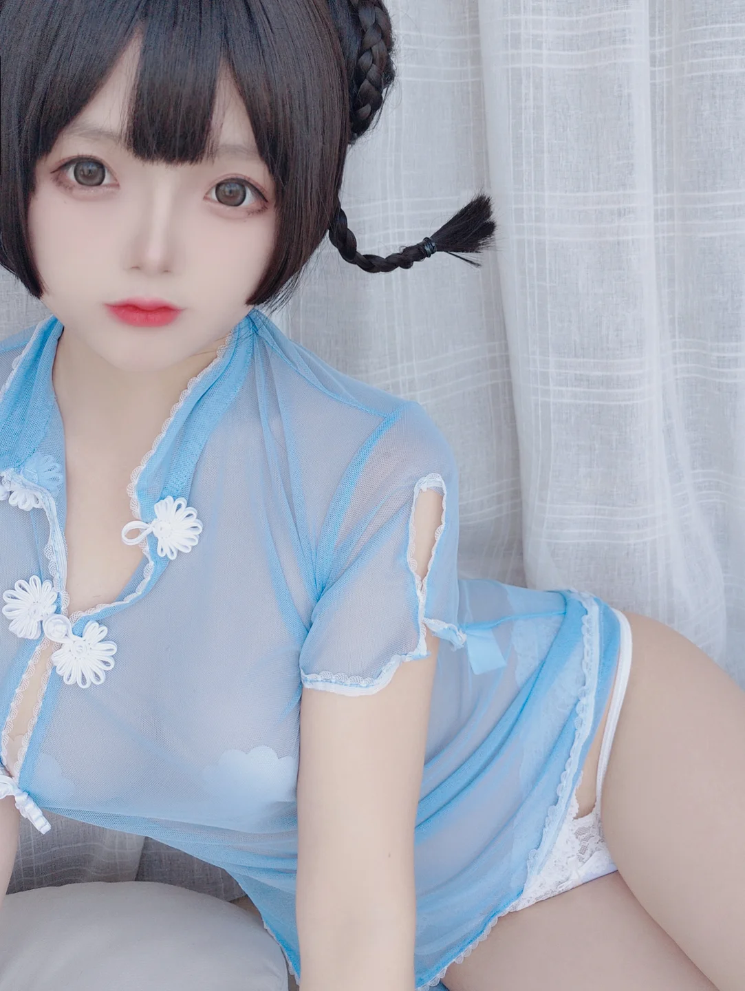 日奈娇 - 透明旗袍自拍 [50P-77MB] tg@simisebaisi 【丝足阁】003.webp